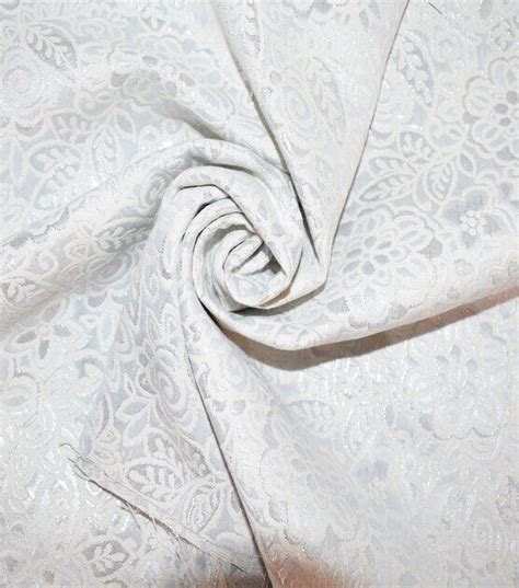 sew sweet metallic floral brocade fabric|White Snow Geometric Floral Brocade Fabric by Sew Sweet.